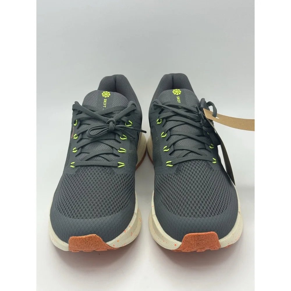 Nike Run Swift 3 Mens Running Shoes Iron Grey-Orange HV5226-068 Size 11